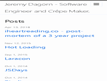 Tablet Screenshot of jeremydagorn.com